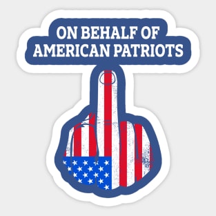 American patriots Sticker